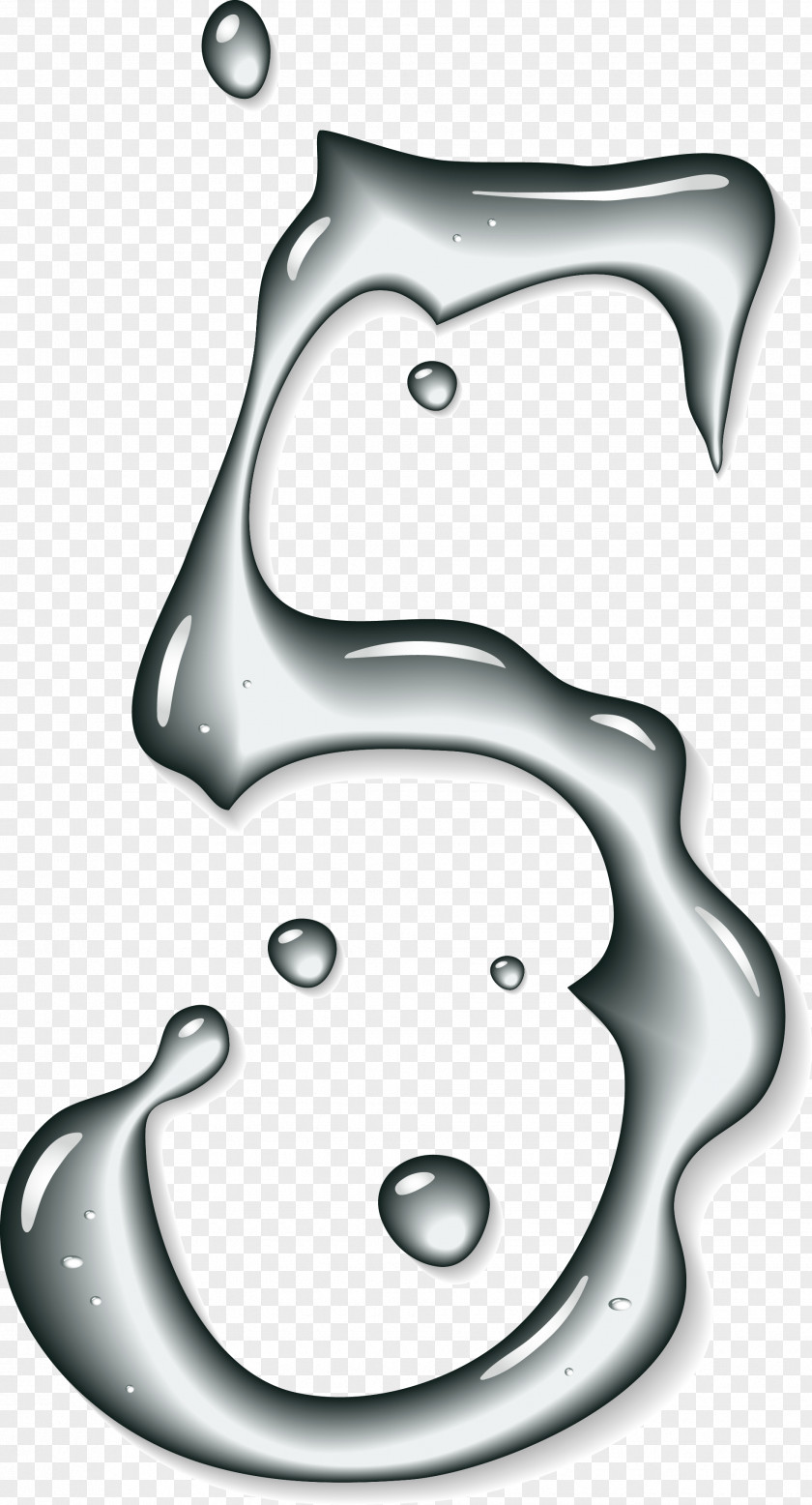 Digital Composition Of Water Droplets Number Liquid Euclidean Vector PNG
