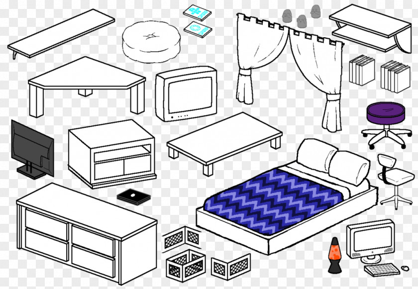 Furniture Homestuck Bed Base Living Room PNG
