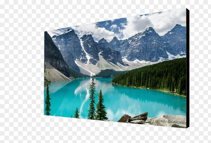 Lake Moraine Banff Louise Turquoise PNG