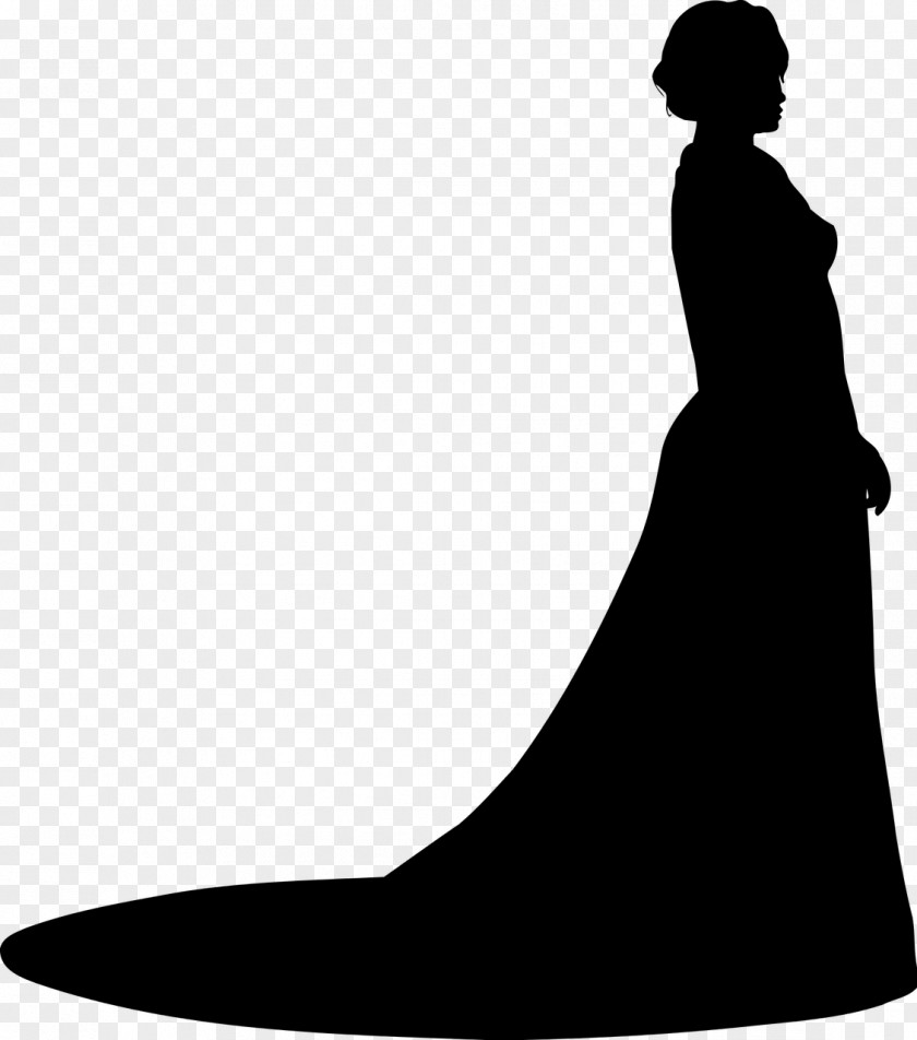 Woman Silhouette Dress Ball Gown Evening Clip Art PNG