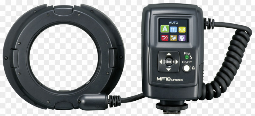 Camera Nissin MF 18 Nikon Hardware/Electronic Canon Foods Ring Flash Photography PNG