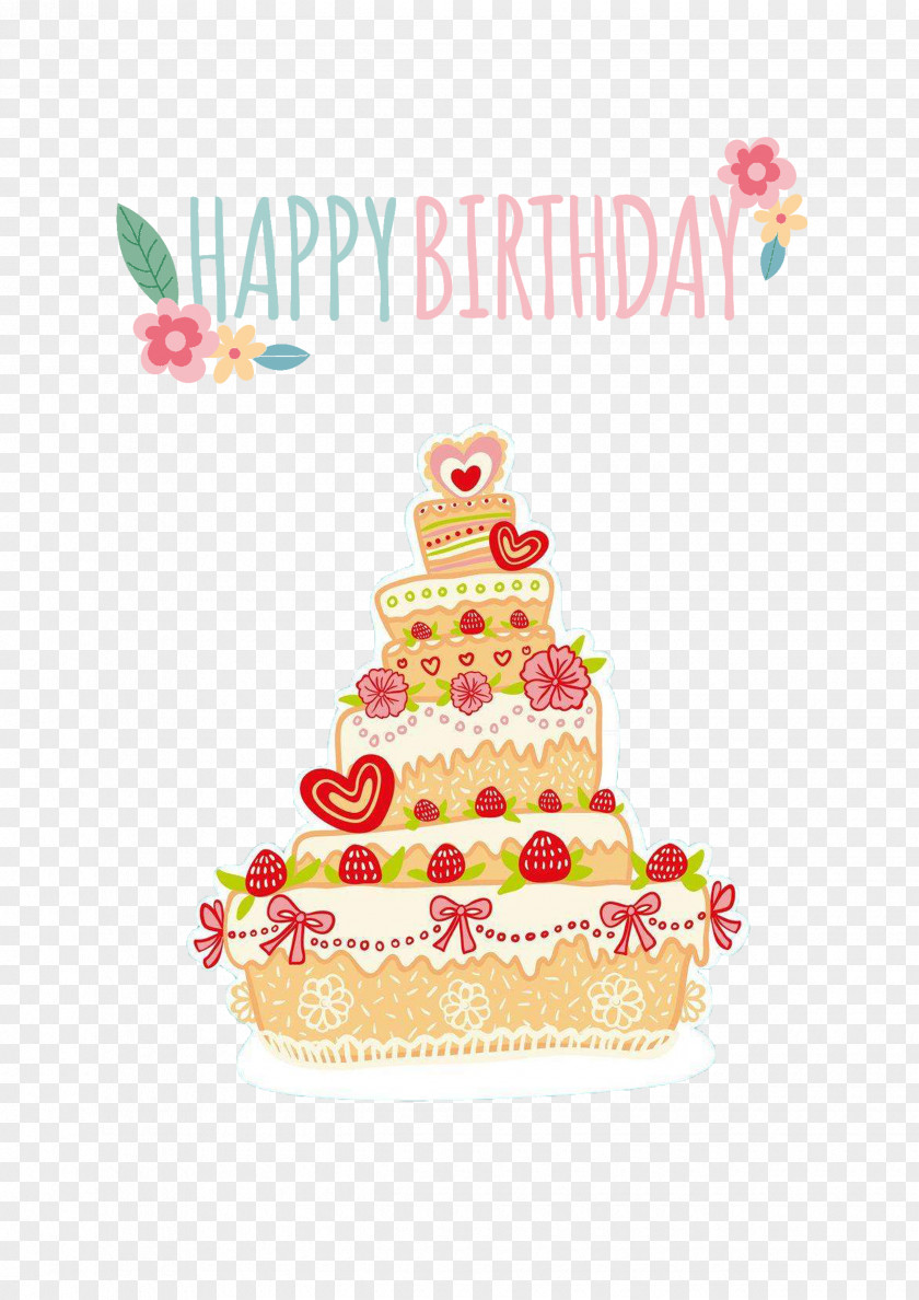Cartoon Cake Birthday PNG