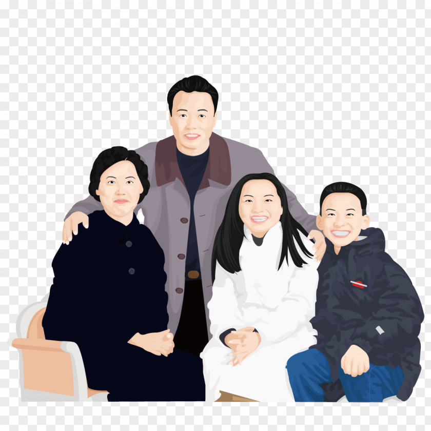 Family Photo Portrait PNG