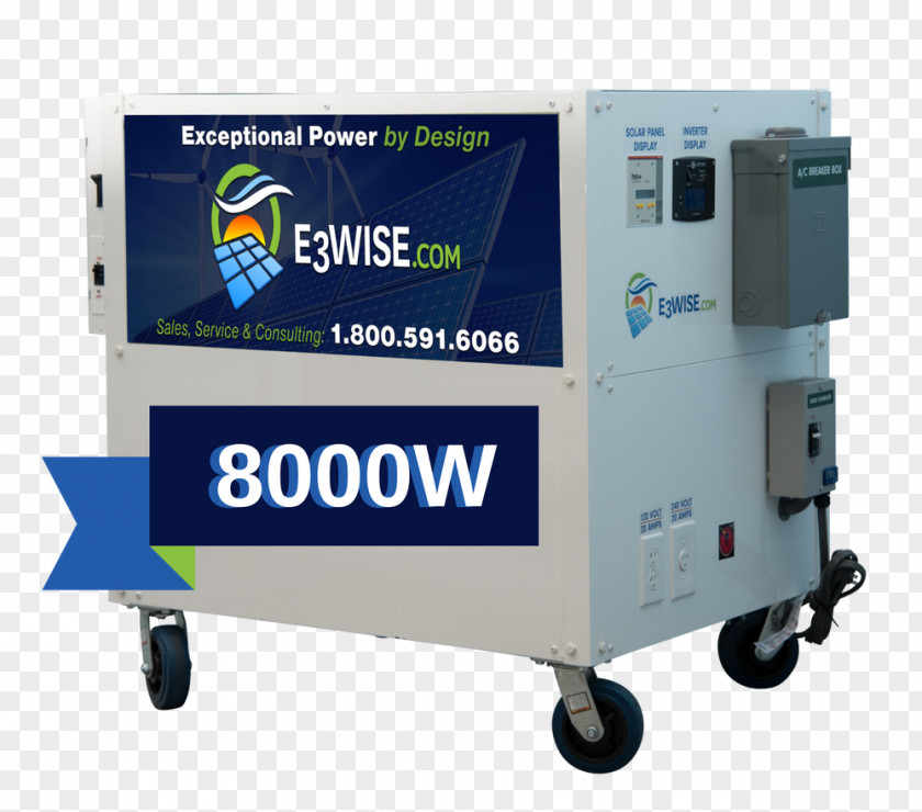 Solar Generator Power Electric Inverter Inverters Watt PNG