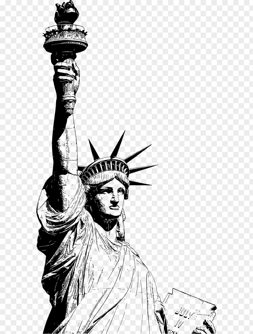 Usa Statue Of Liberty Drawing Art PNG
