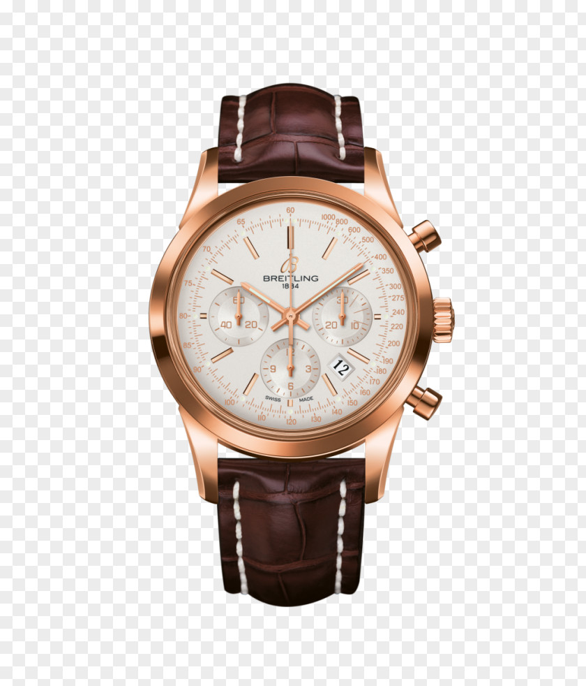 Watch Breitling SA Transocean Chronograph Gold PNG
