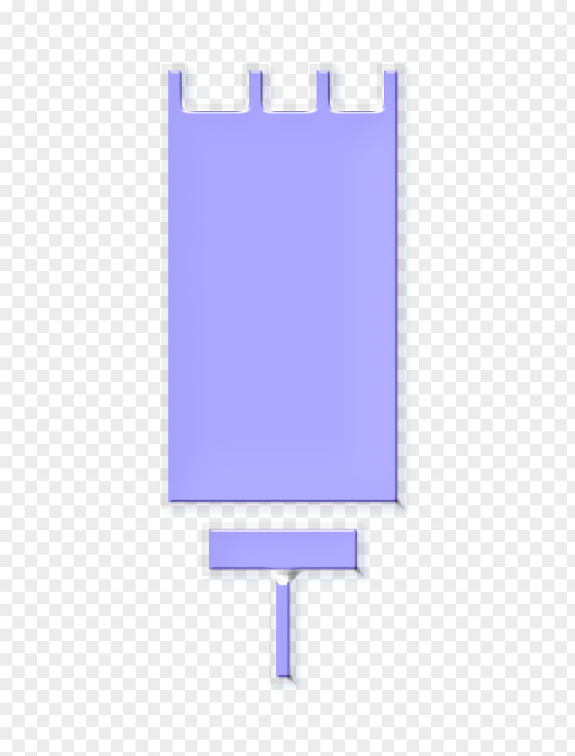 Electric Blue Rectangle Battery Icon Cable Charge PNG