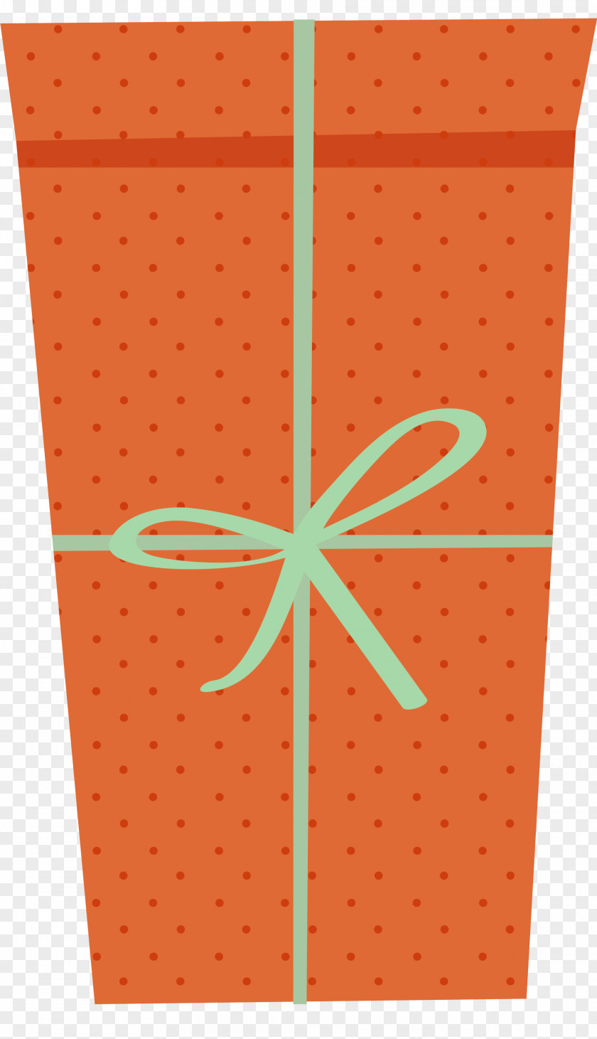 Orange Cartoon Gift Box PNG
