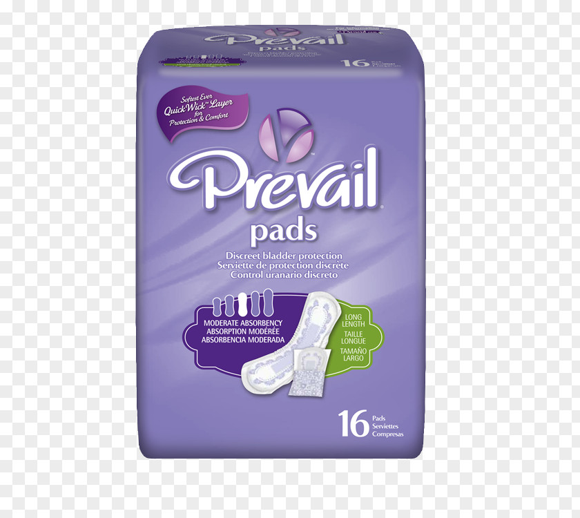 Prevail Incontinence Pad Urinary Underwear Bladder Disposable PNG