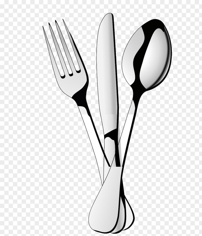 Silver Spoon Knife Fork PNG