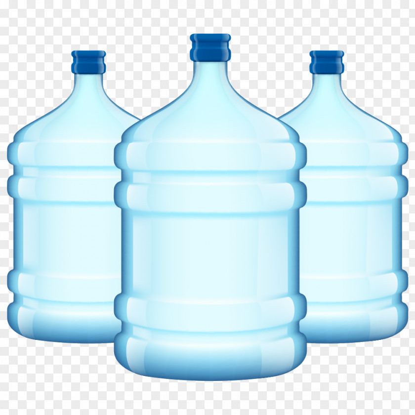 Bucket Plastic Bottle Drinking Water Bottled PNG