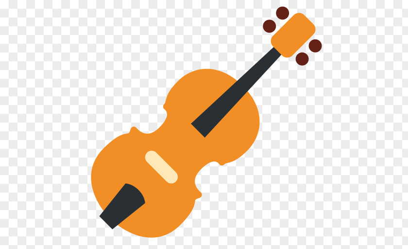 Creative Violin Emoji Musical Instruments Fiddle PNG