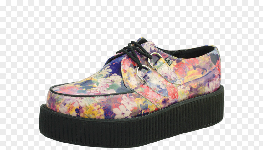 Floral Creepers Sneakers T.U.K. Brothel Creeper Shoe Leather PNG