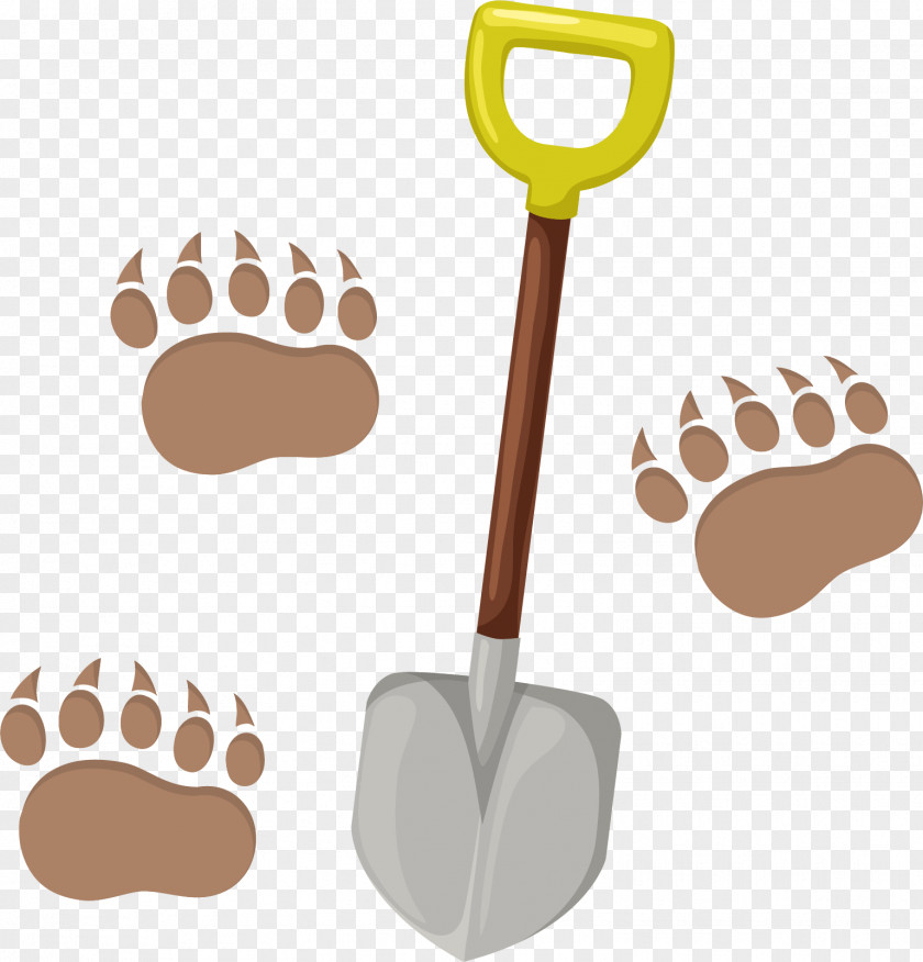 Cartoon Shovel Material PNG