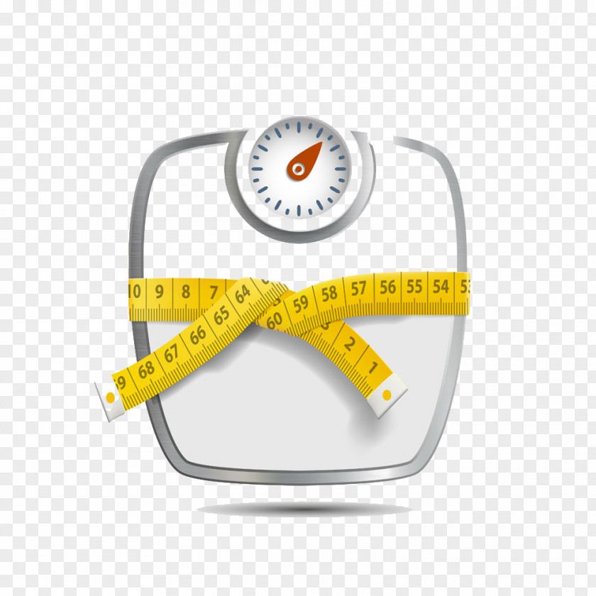 Department Michi On The Electronic Scale Tape Measure Weighing Measurement Illustration PNG
