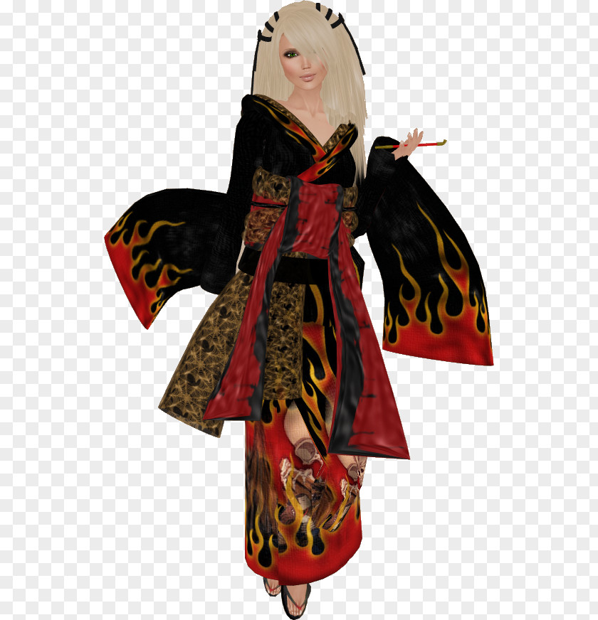 Fırça Robe Costume Design PNG
