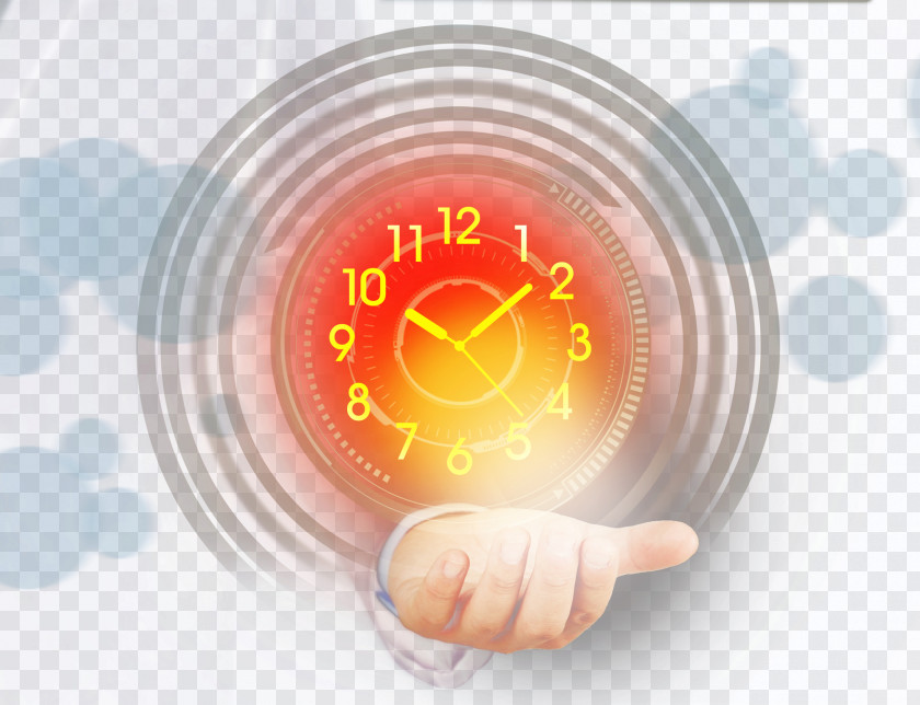 Time On Hand Circle Font PNG