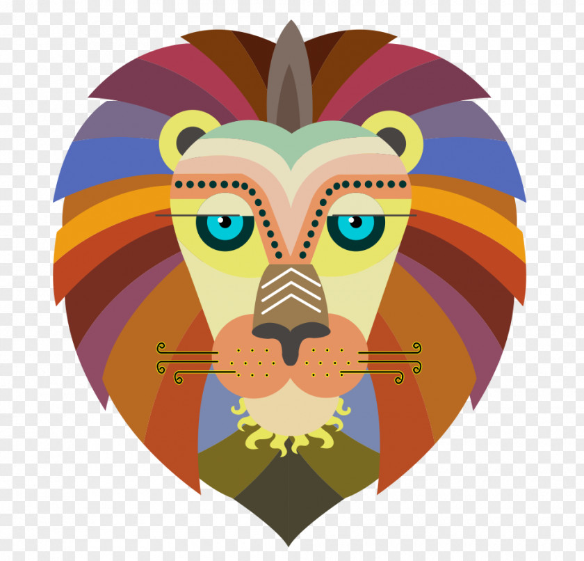 Creative Arts Lions Lion Portrait Euclidean Vector PNG