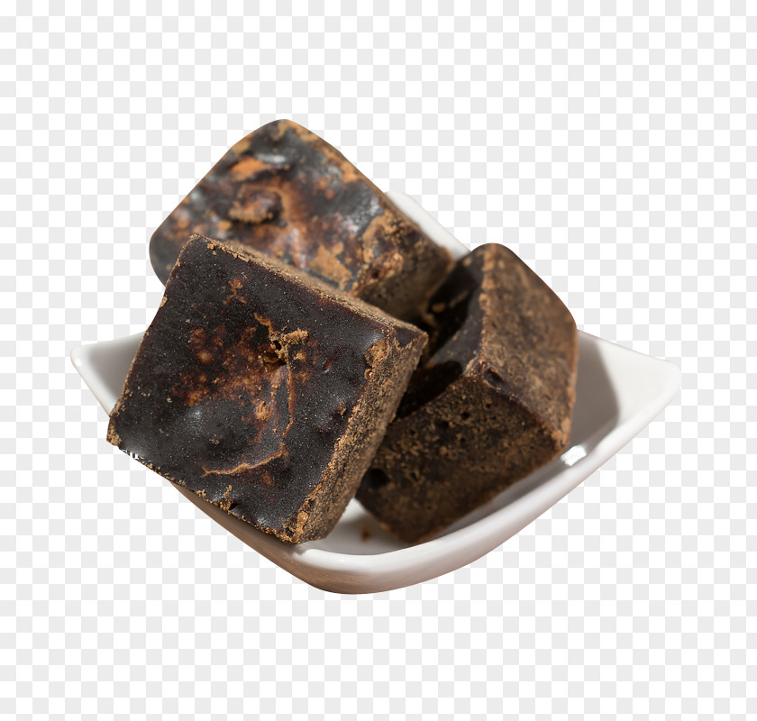 Large Pieces Of Black Sugar Candy Ginger Tea Brown PNG
