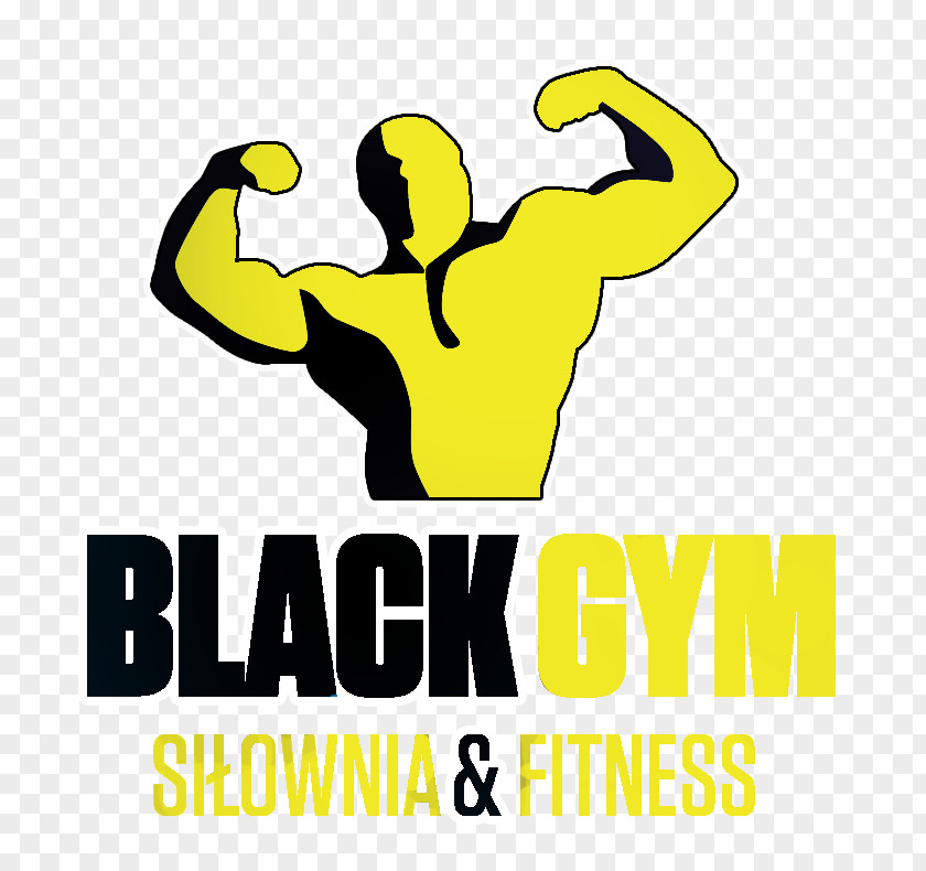 Logo Gym Fitness Siłownia Black Centre Jerzego Rupniewskiego Przejdz Na Wyzszy Poziom PNG