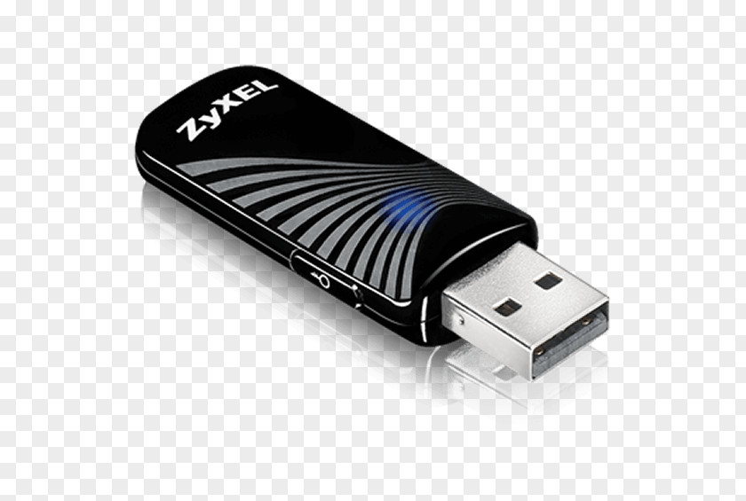 USB Wireless Network Interface Controller ZyXEL NWD6505 WLAN 433Mbit/s Netzwerk Cards & Adapters PNG