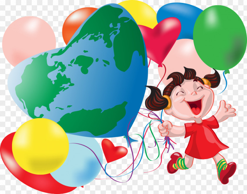 Vector Balloons Happy Children Child Drawing Balloon Graphic Arts PNG