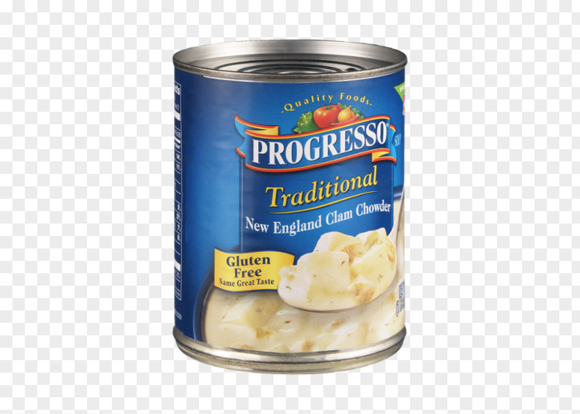 Vegetable Cream Clam Chowder Progresso Soup PNG