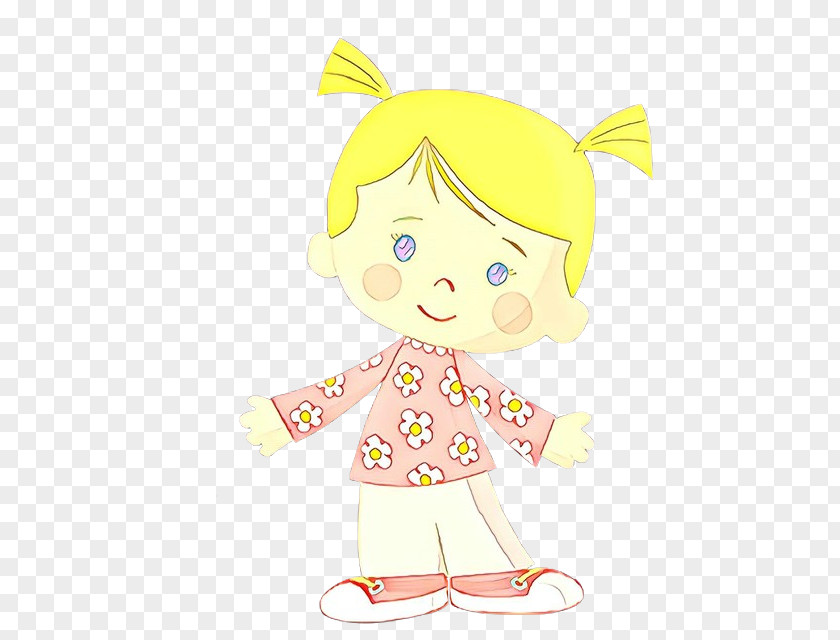 Cartoon Yellow Pink Toy Child Art PNG