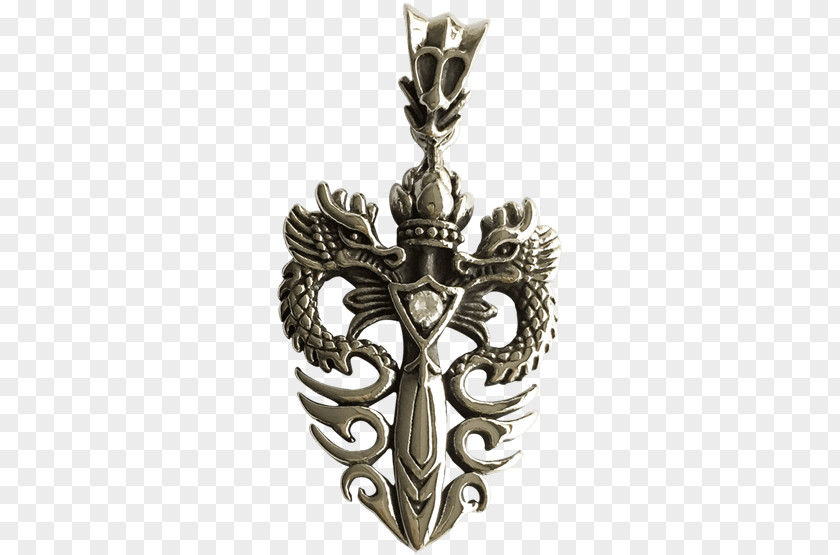 Dragon Totem Locket Charms & Pendants Amulet Chain Necklace PNG