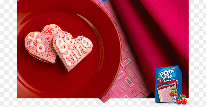 Pop Tart Frosting & Icing Heart Valentine's Day Love Pop-Tarts PNG