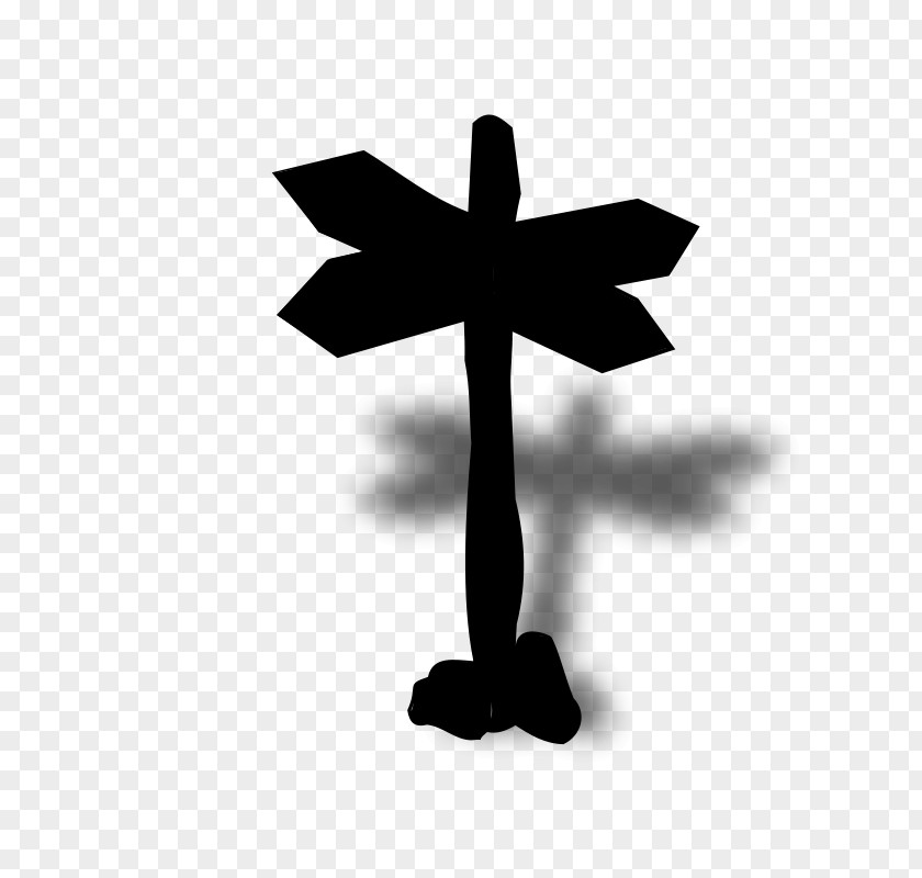 Religious Item Blackandwhite Cross Symbol PNG