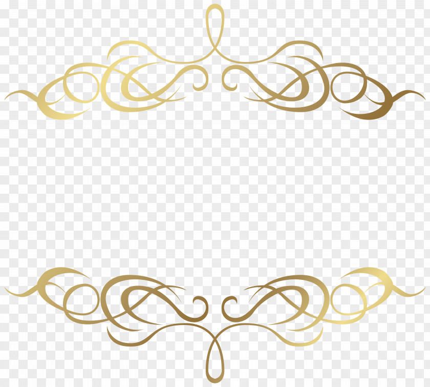 Golden French Pattern Border Title PNG french pattern border title clipart PNG