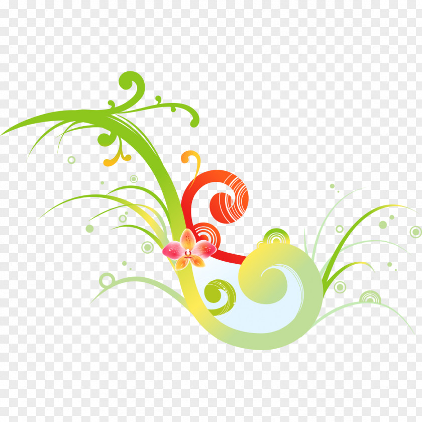 Hand-painted Flower Silhouette PNG