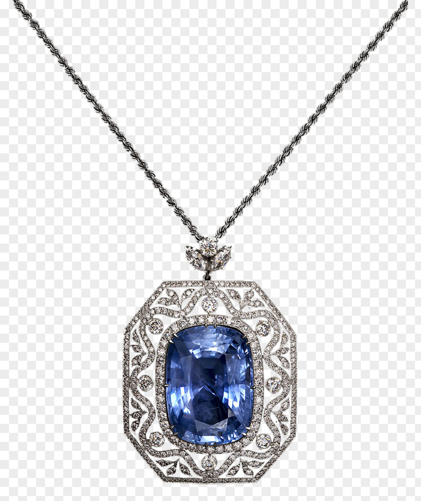 Sapphire Pendant Jewellery Locket Diamond PNG