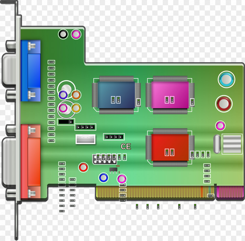 Computer Electronics Electronic Circuit Component Clip Art PNG