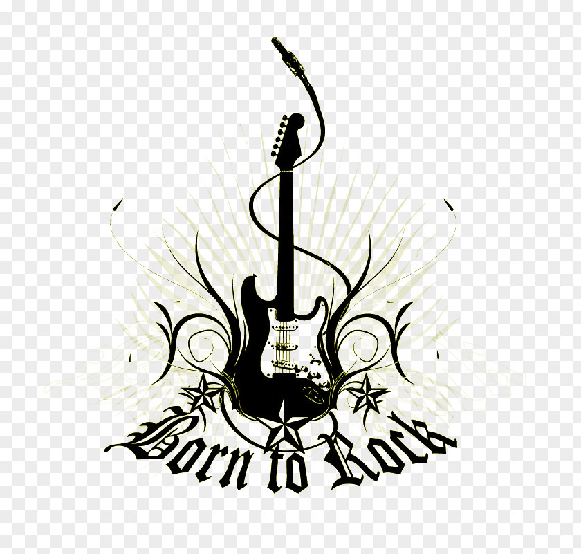 Rock Music Wall Decal Sticker PNG music decal , guitar clipart PNG