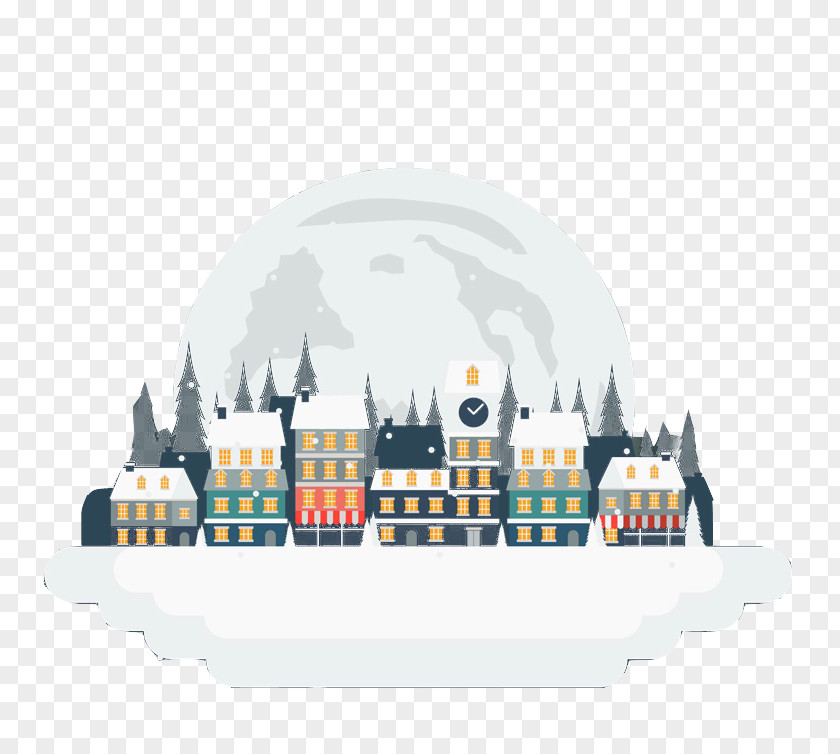 Town Vector Light Euclidean Snow Download Icon PNG