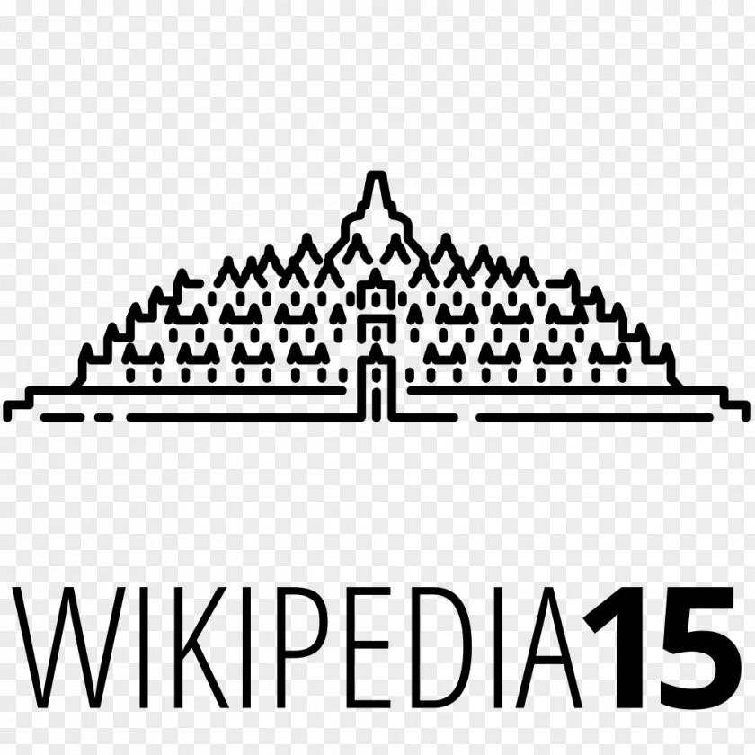 Borobudur Wikipedia Logo Encyclopedia Wikimedia Foundation PNG