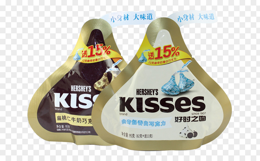 Hershey's Milk Chocolate Almond KISS White Kisses The Hershey Company Cookies 'n' Creme PNG