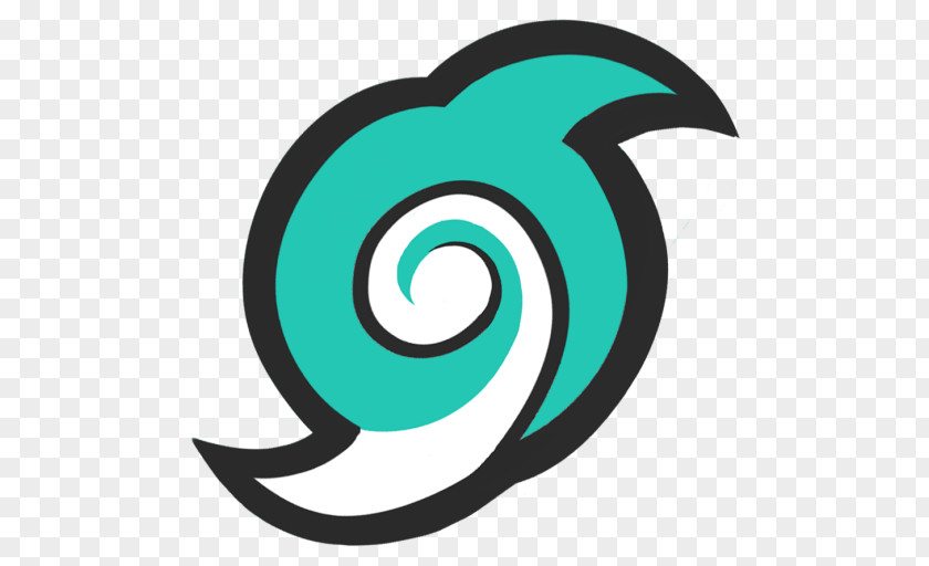 Swirl Teal Turquoise Logo Circle PNG