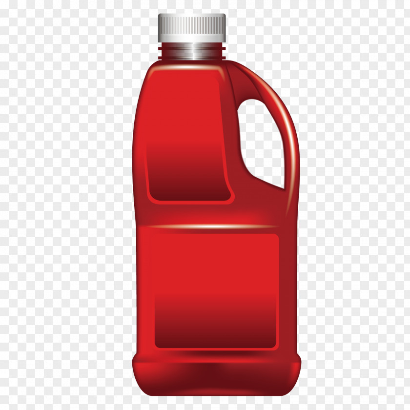 Vector Red Bottle Car Lubricant PNG