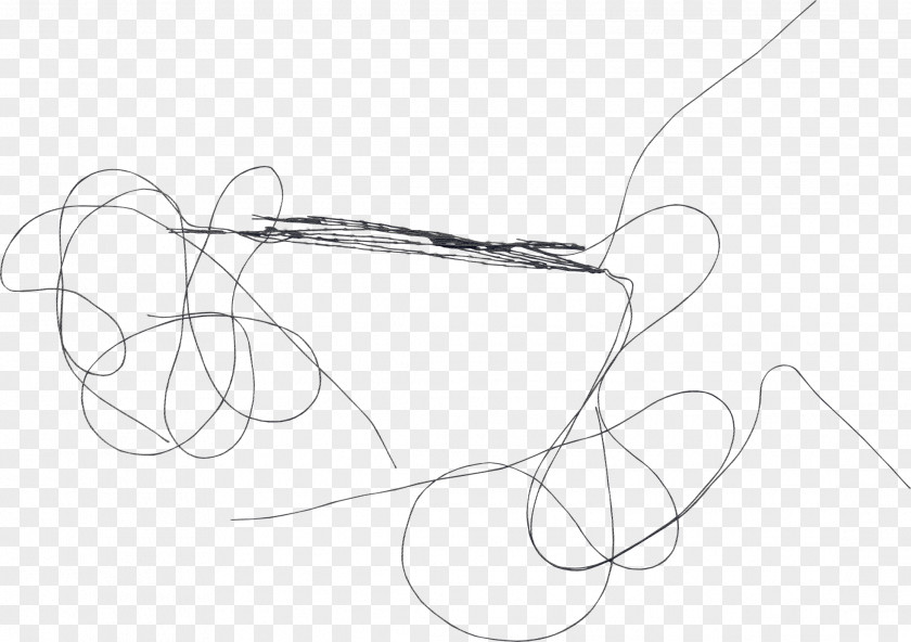 White Lines Black And Sketch PNG