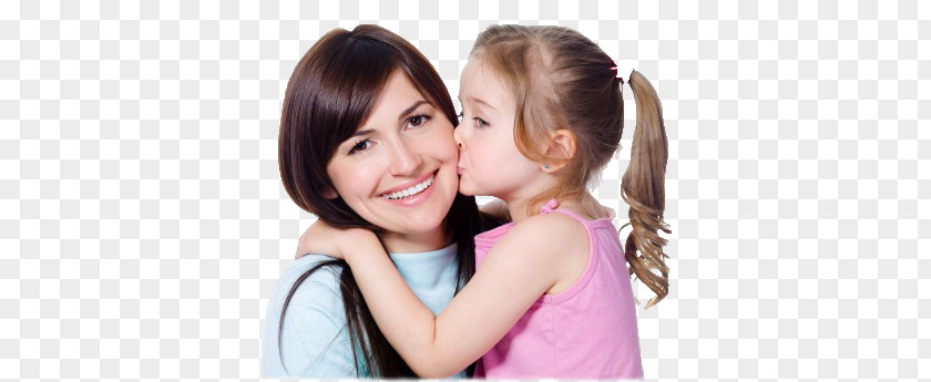 Kiss Mother Child Daughter Love PNG