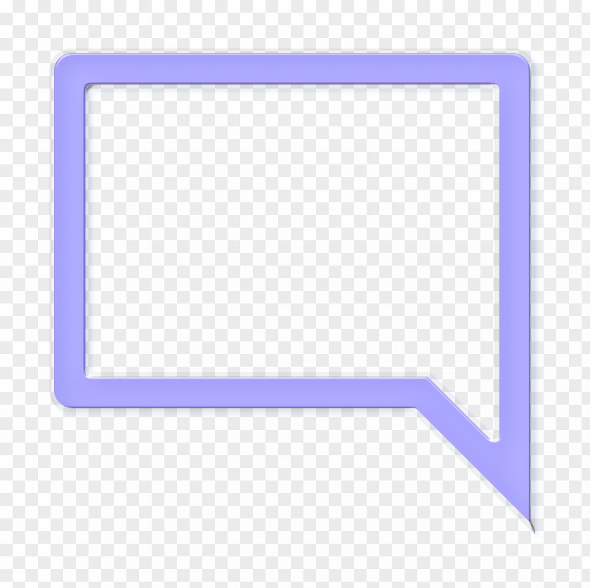 Rectangle Talk Icon Chat Bubble Office PNG