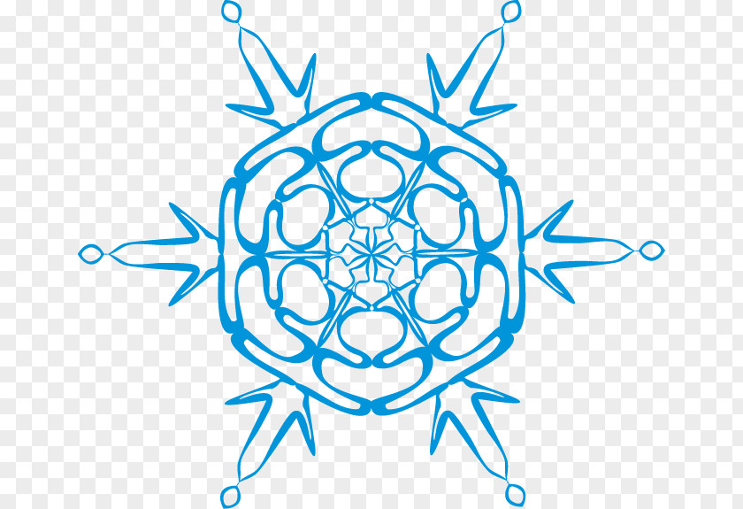 Blue Snowflake Clip Art PNG