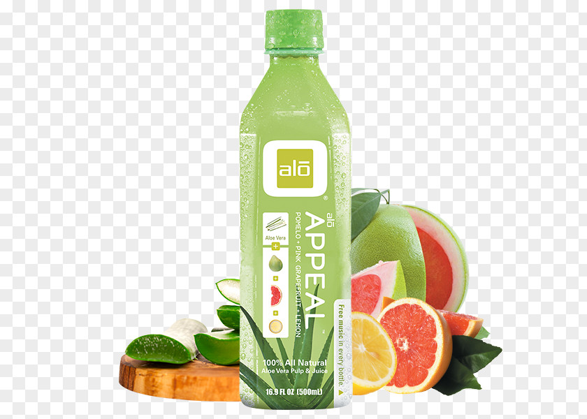 Aloe Water Grapefruit Juice Pomelo Vera PNG