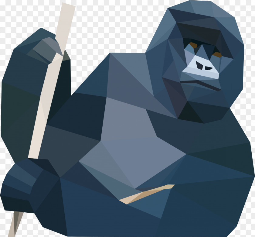 Low Poly Gorilla Usability Testing Software PNG