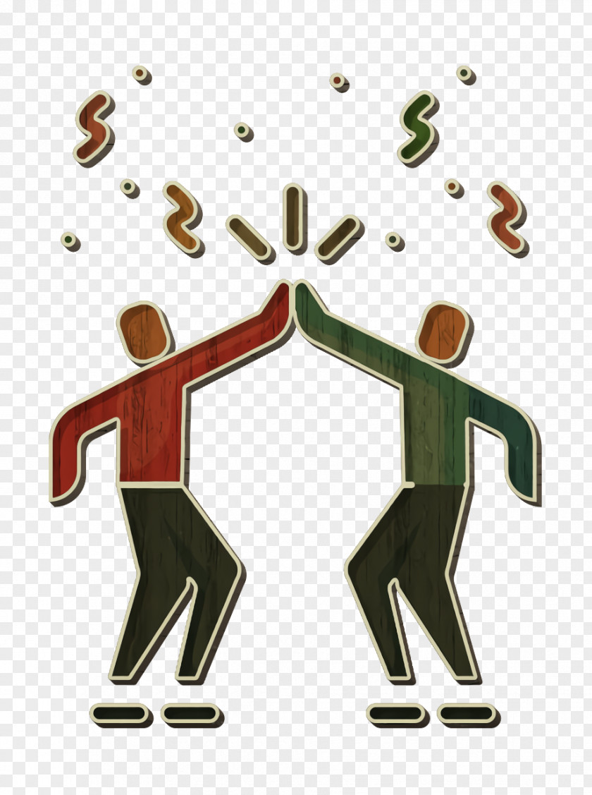 Relationship Icon Teamwork High Five PNG