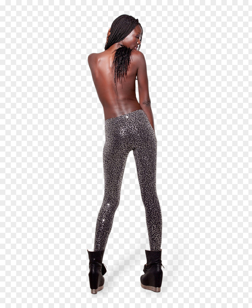 Silver Sequins Leggings Tights Clothing Pants Waist PNG