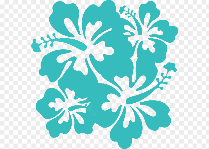 Turquoise Flower Cliparts Cuisine Of Hawaii Hawaiian Clip Art PNG